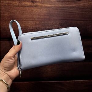 Steve Madden Light Blue Wristlet